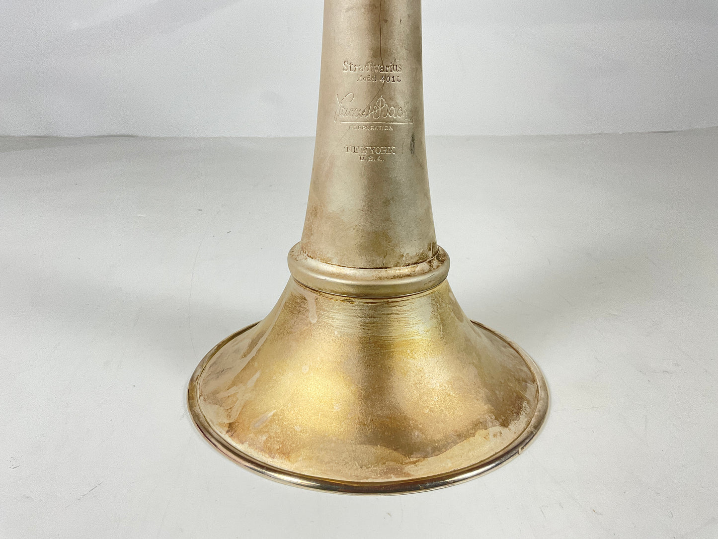 Trombone Bach 401L Sib d'occasion, NY/Mt. Vernon (SN : 7080)
