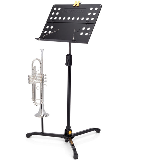Hercules Orchestra Stand Perforated Desk w/ Swivel Legs