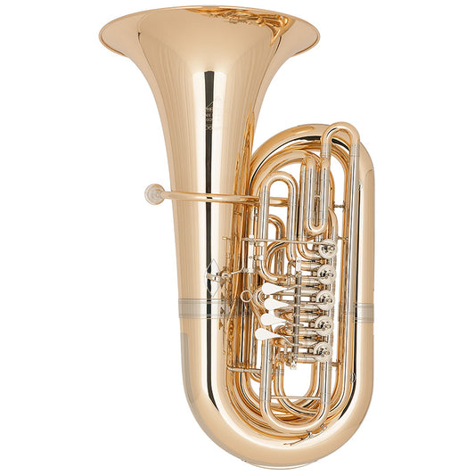 Miraphone Bruckner CC291-5V Lacquer CC Tuba Gold Brass