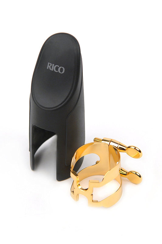 Rico H-Ligature and Cap Bb Clarinet Gold