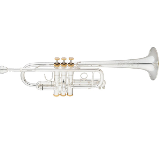 Eastman ETR530 C Trumpet Silver Plate w/ Gold Highlights
