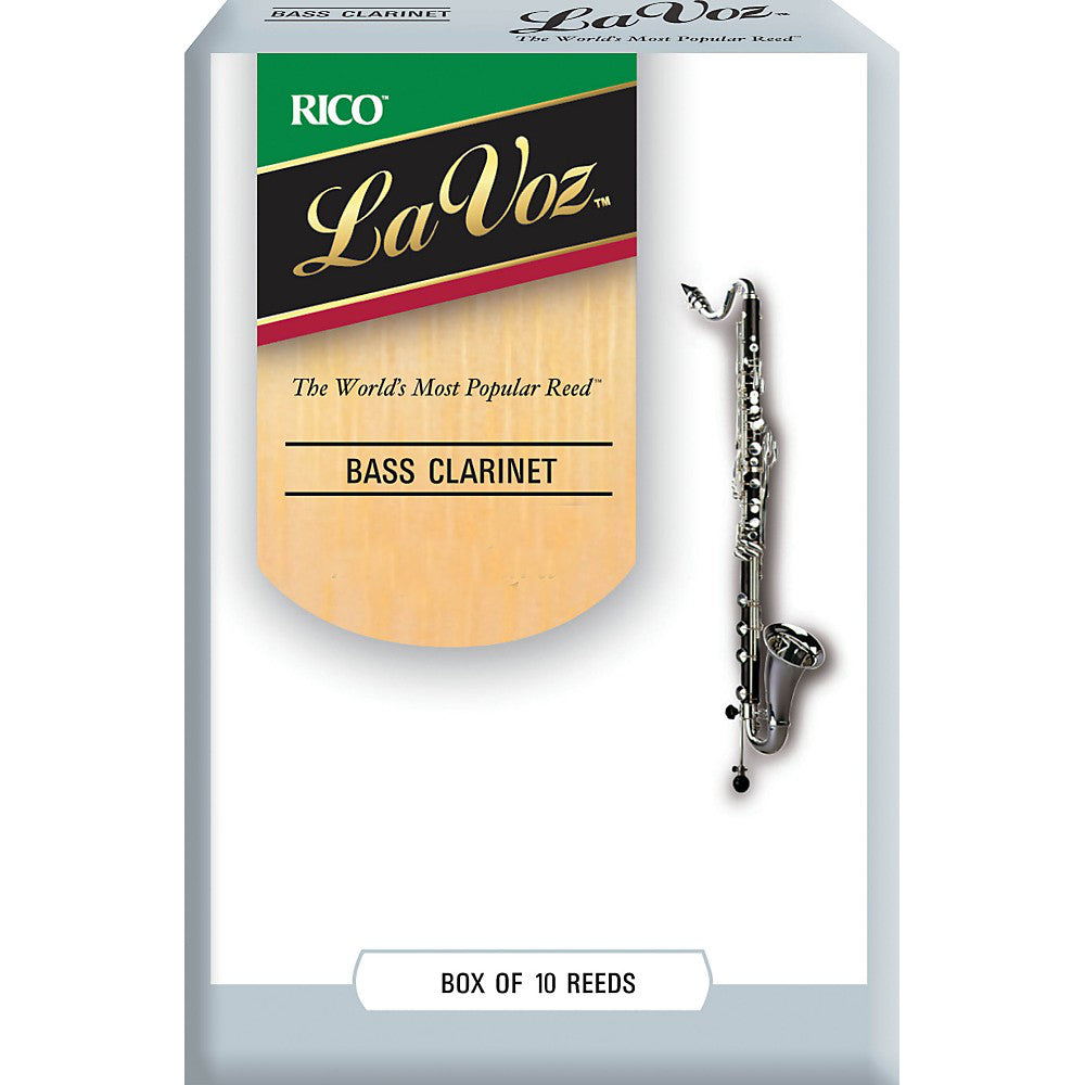Rico La Voz Bass Clarinet Reeds, Box of 10