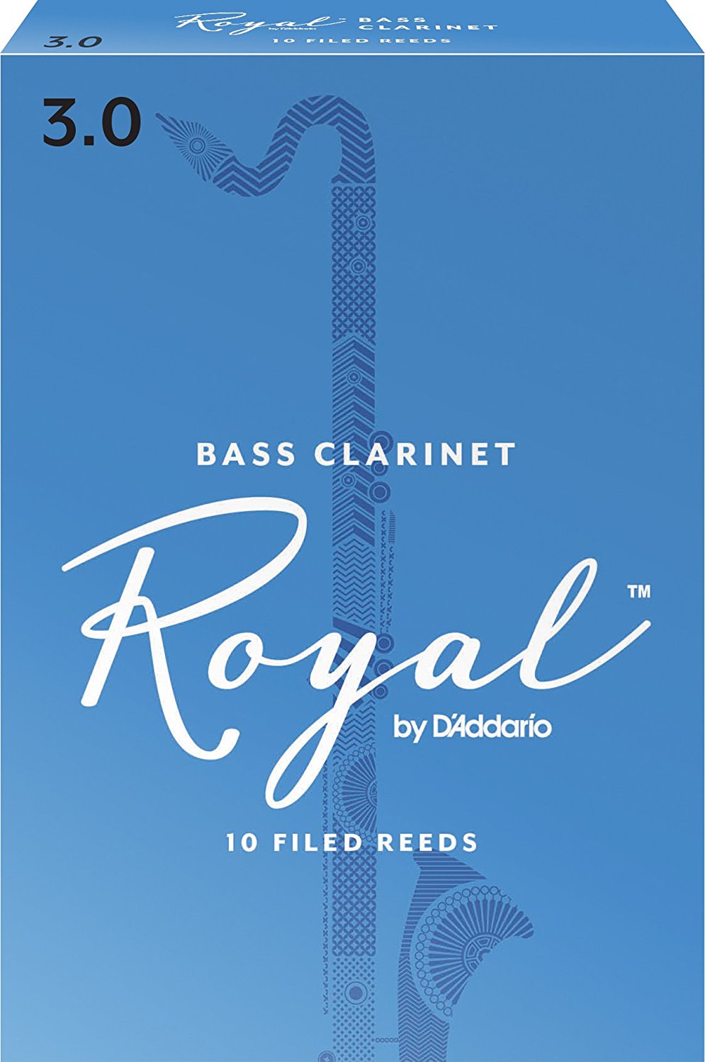 Rico Royal Bass Clarinet Reeds Pack of 10 1.5