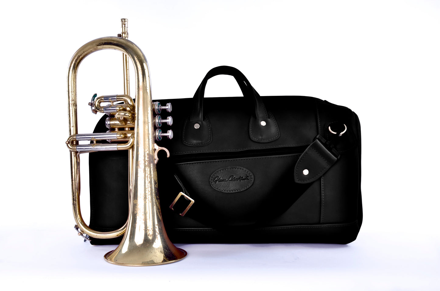 Glenn Cronkhite Single Flugel Horn Case Black Leather