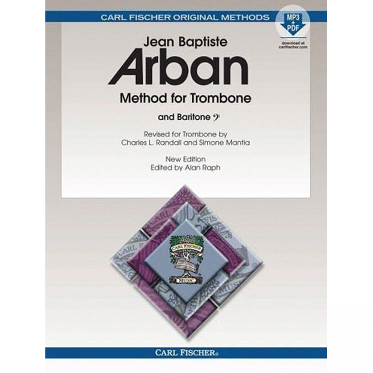 Method for Trombone New Edition Edited Spiral Bound, by Alan Raph Trombone, Baritone - Jean-Baptiste Arban Alan Raph