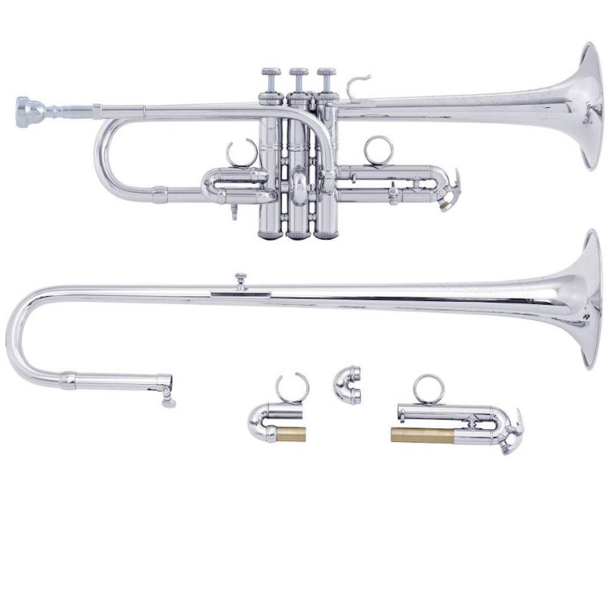 Bach ADE190S D/Eb Trumpet Silver Plate