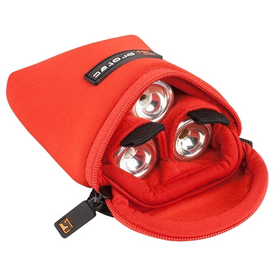 Protec Trumpet 3 Piece Neoprene Mouthpiece Pouch Red