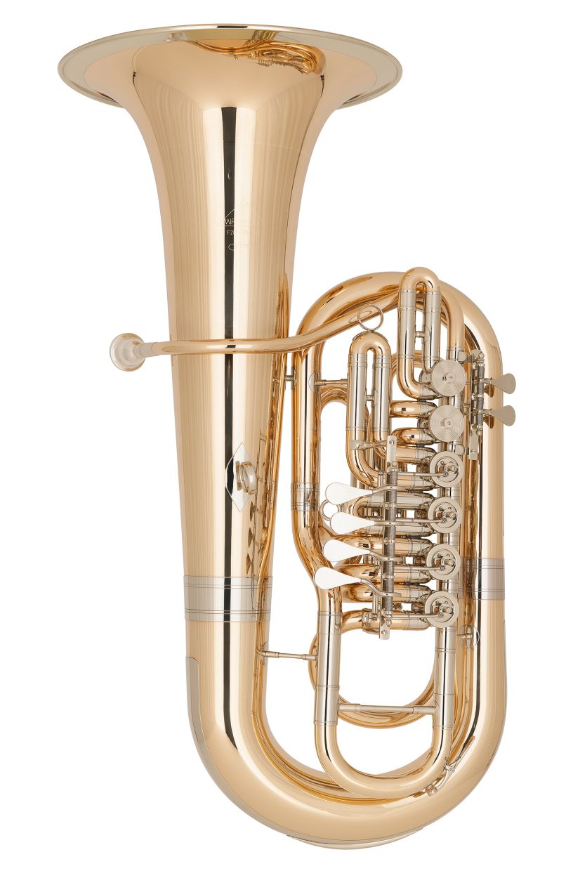 MIraphone F281-6V-GB Gold Brass 4+2 with nickel silver garland F Tuba