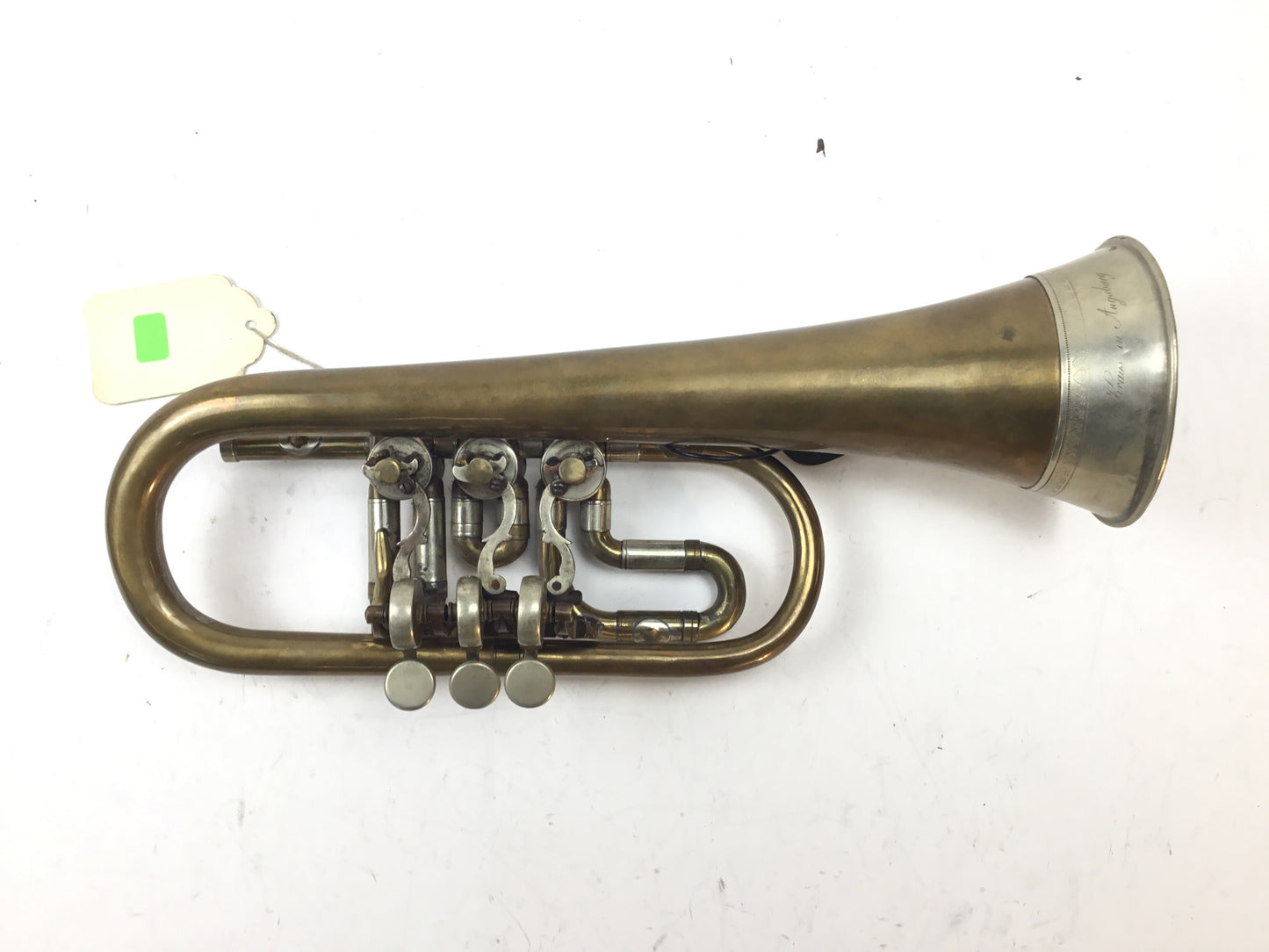 Used A. Kraus Eb Rotary Cornet