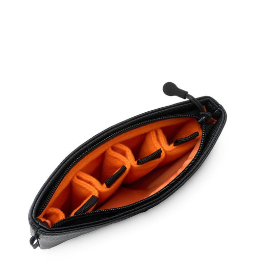ProTec A215 4-Piece Slim Leatherette Trumpet Mouthpiece Pouch, Black