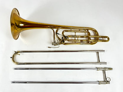 Used King Duo Gravis Bb/F/D Bass Trombone (SN: 461935)