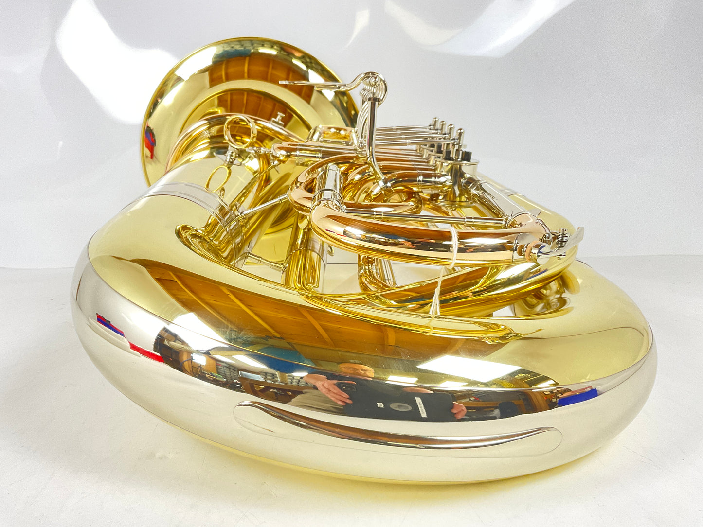 Miraphone 494 Hagen BBb tuba Yellow body Gold machine