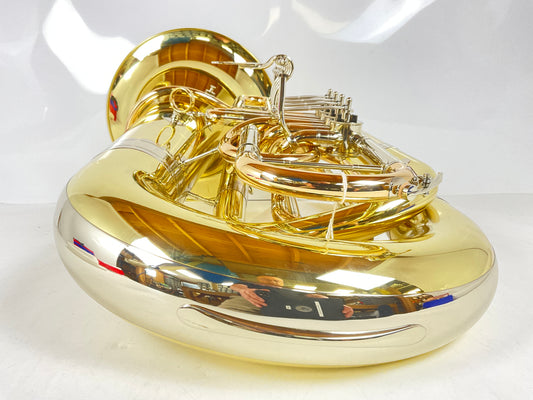 Miraphone 494 Hagen BBb tuba Yellow body Gold machine