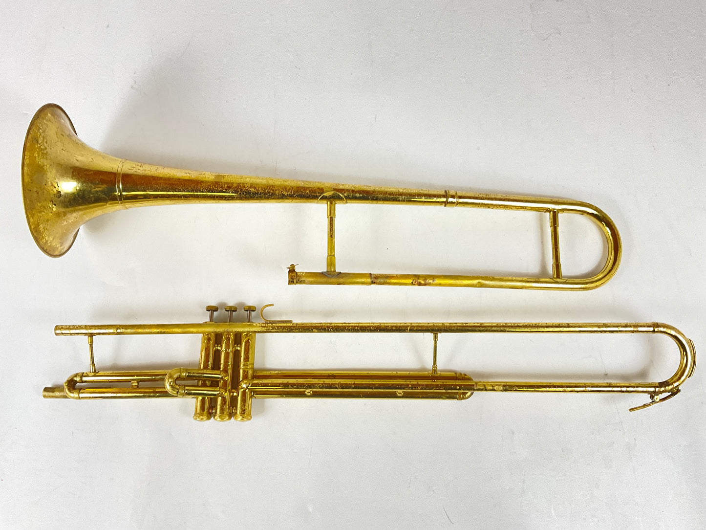 Used Getzen Elkhorn Bb Valve Trombone (SN: 102344)