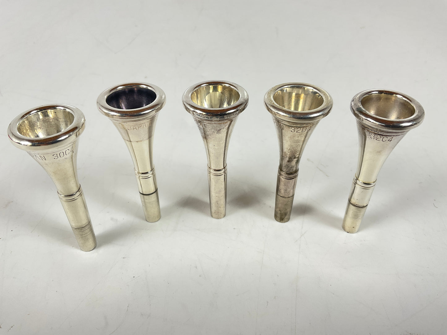Used French Horn Mouthpiece Lot 2: Five Yamaha Mouthpieces [14842]