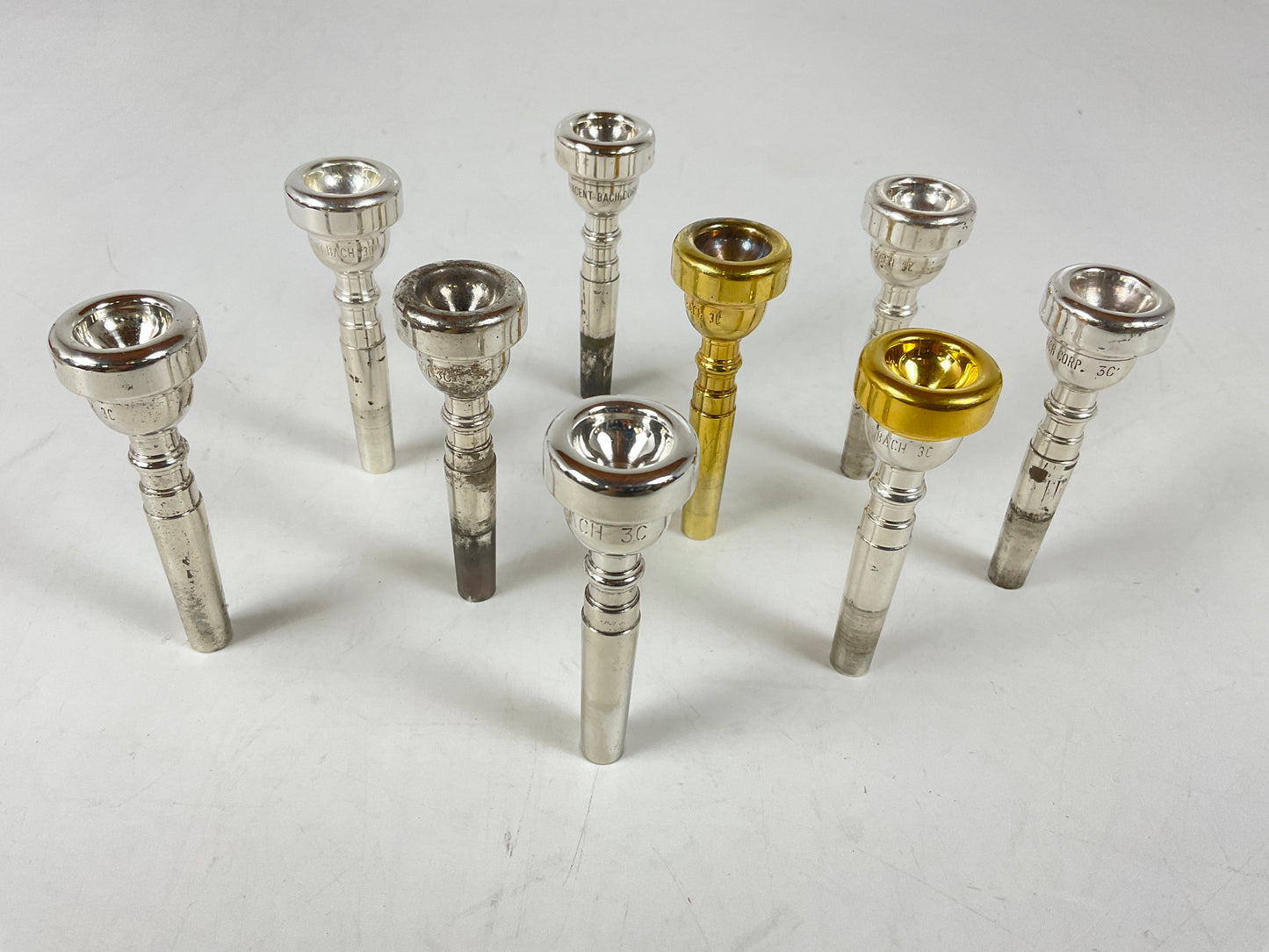 Used Mouthpiece Lot of 9 Bach 3C - Sold AS IS [97225]