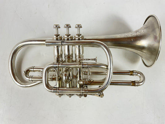 Used C.G. Conn "New York Wonder" Bb/A Cornet (SN: 70075)