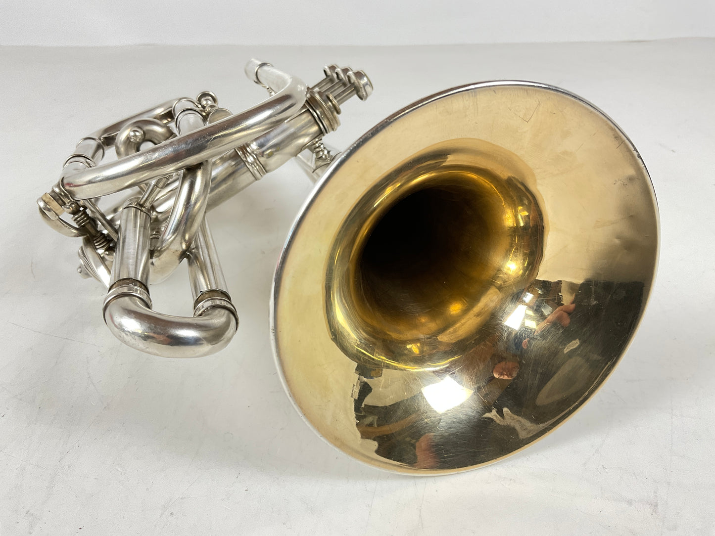 Used C.G. Conn "New York Wonder" Bb/A Cornet (SN: 70075)