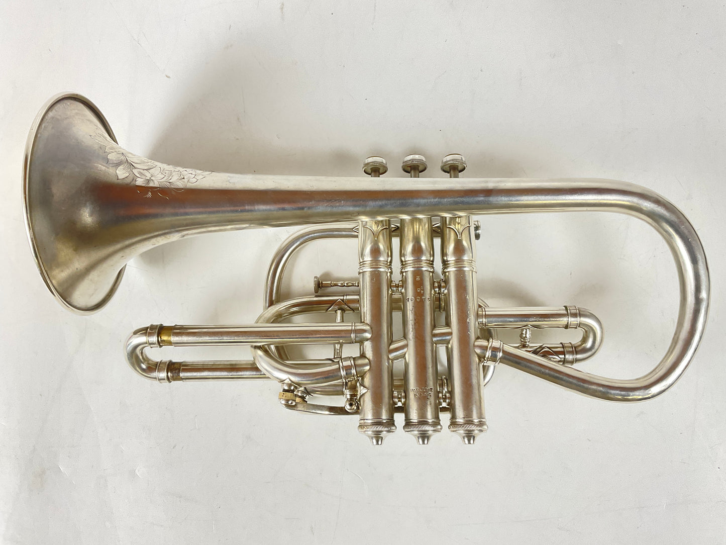 Used C.G. Conn "New York Wonder" Bb/A Cornet (SN: 70075)