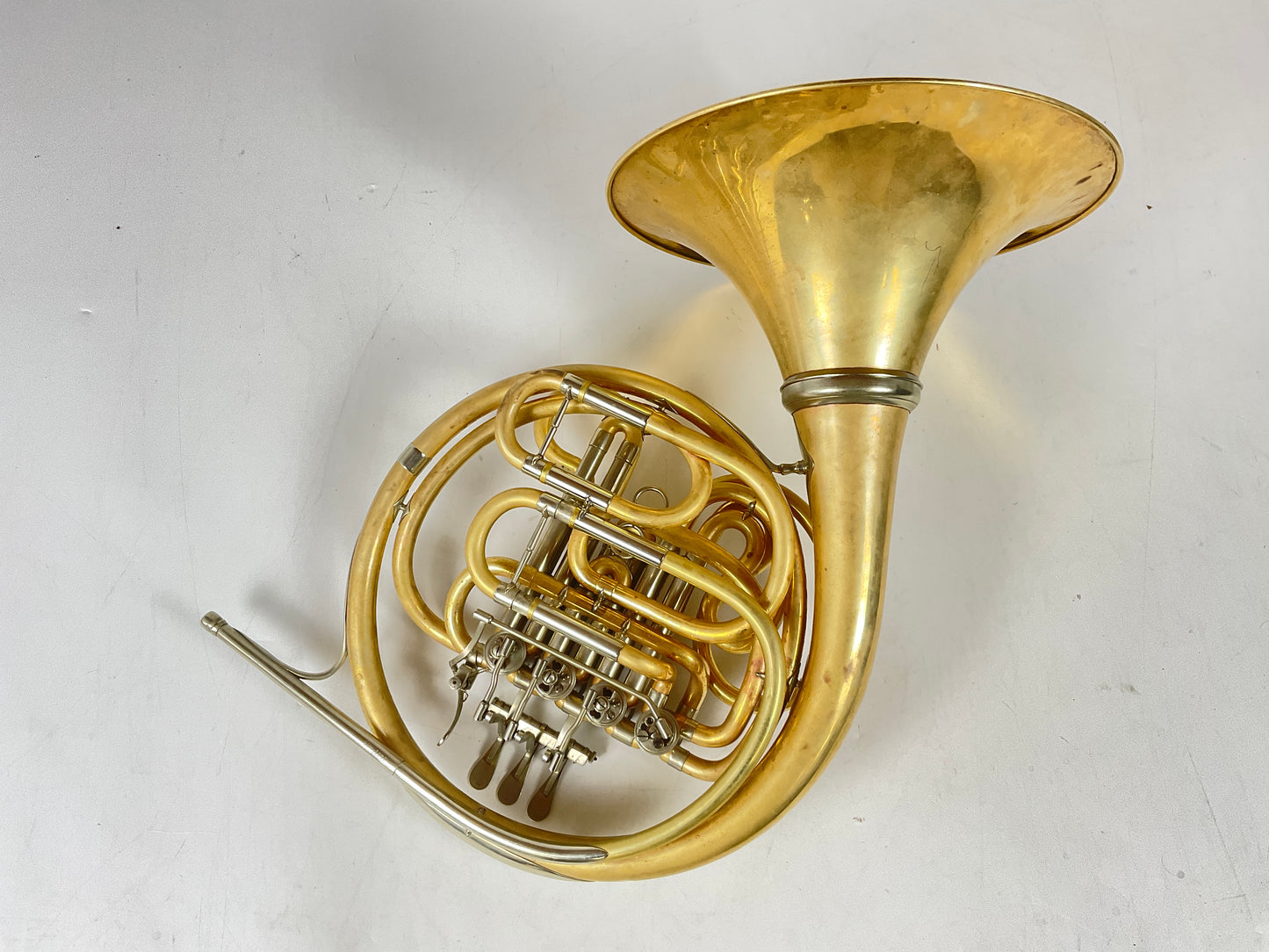 Used Hans Hoyer 801 F/Bb Double French Horn (SN: 243174M)