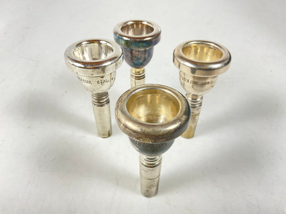 Used Trombone Mouthpiece Lot 86: Four Large Shank Bach [93996]