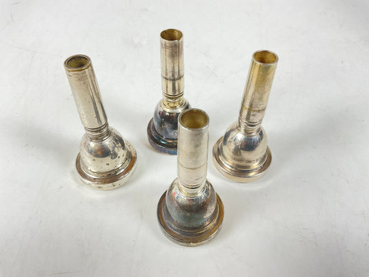 Used Trombone Mouthpiece Lot 86: Four Large Shank Bach [93996]