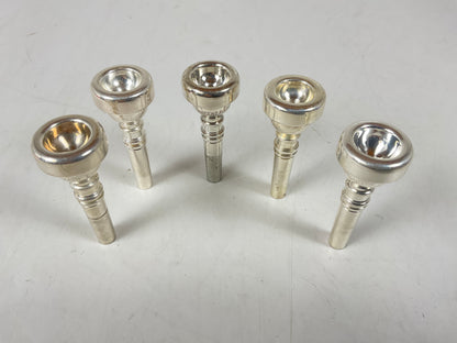Used Cornet Mouthpiece Lot 1: Five Bach Cornet [68554]
