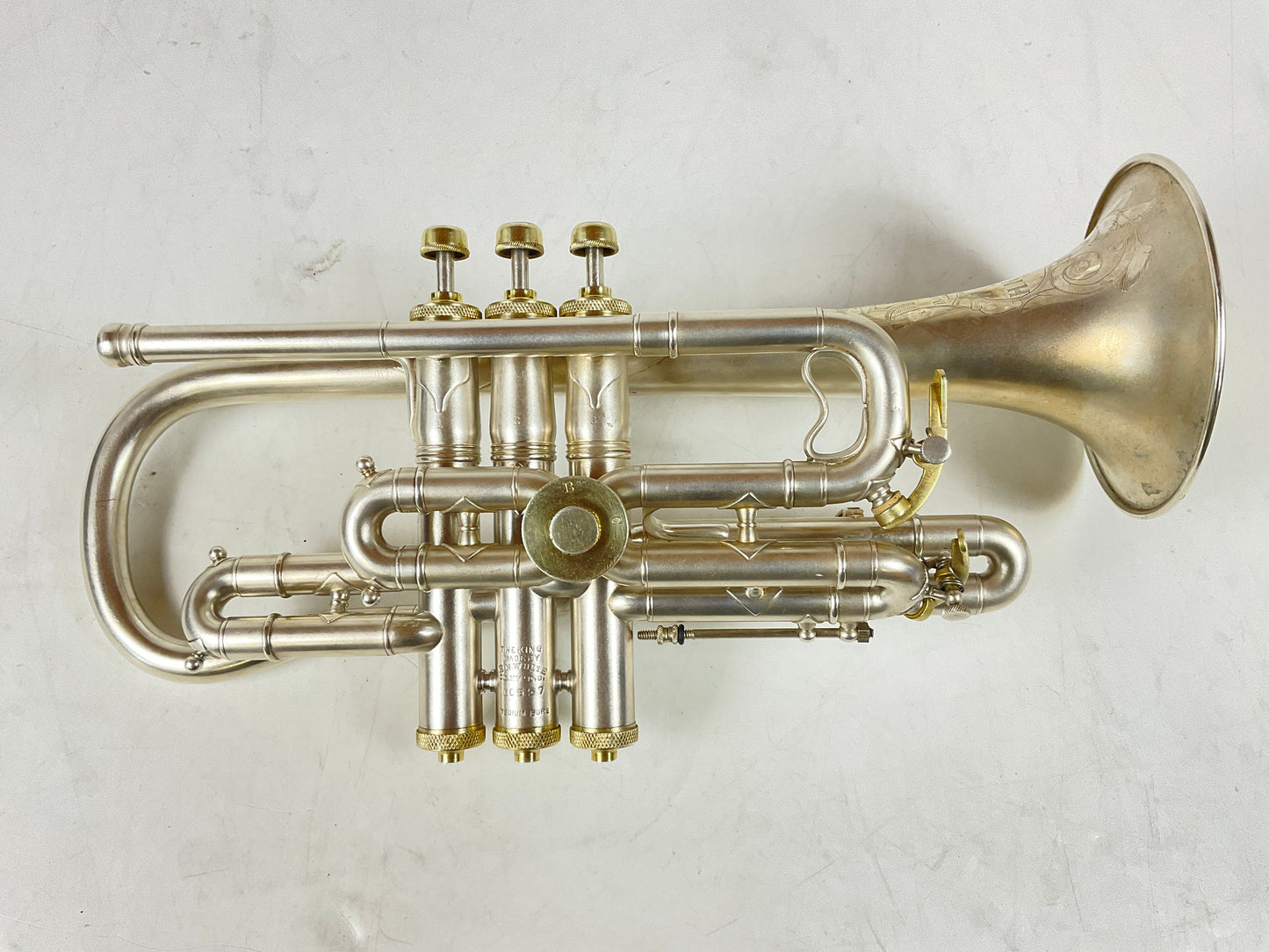 Used King Improved Model Bb/C Cornet (SN: 10557)