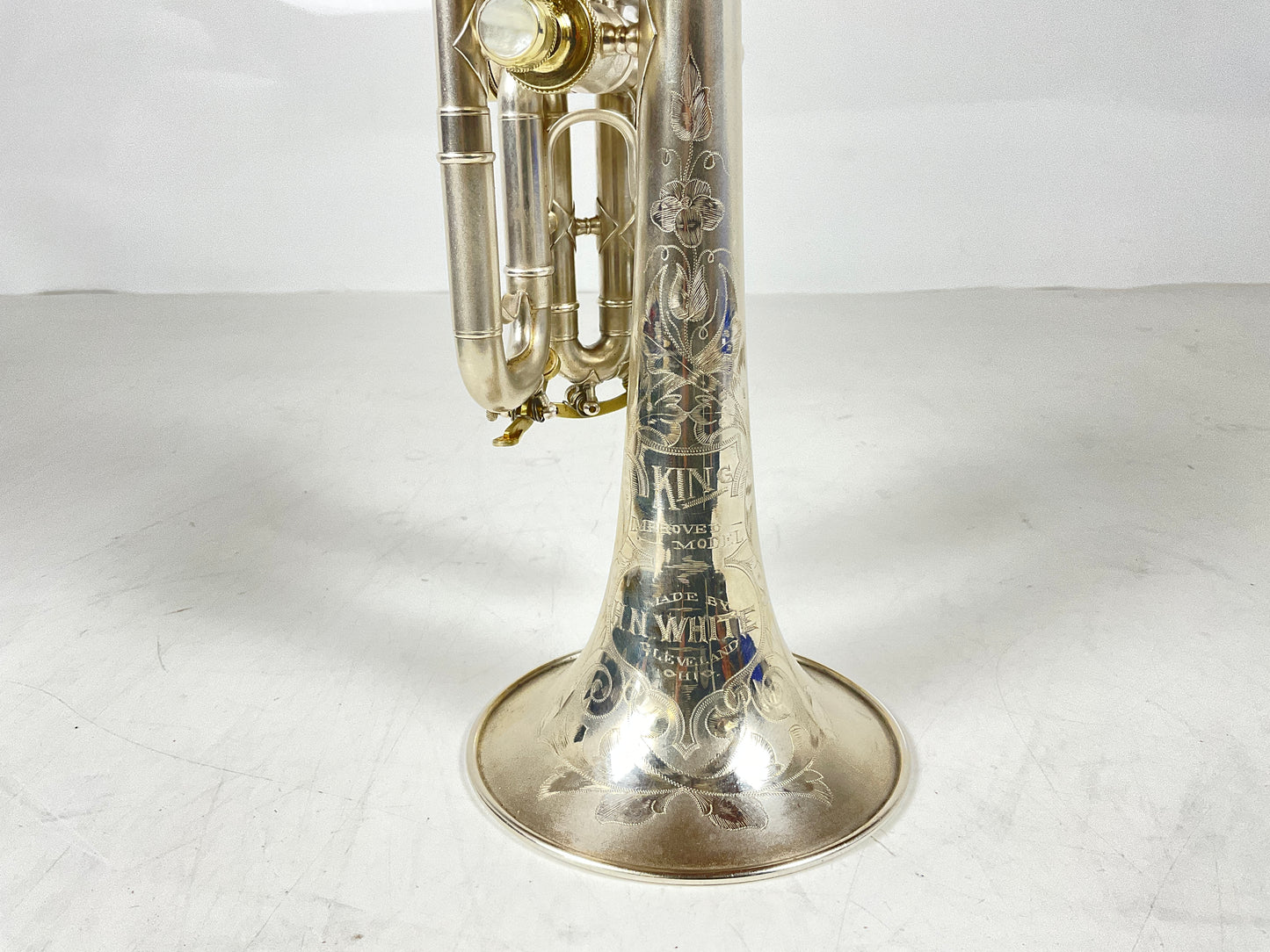 Used King Improved Model Bb/C Cornet (SN: 10557)