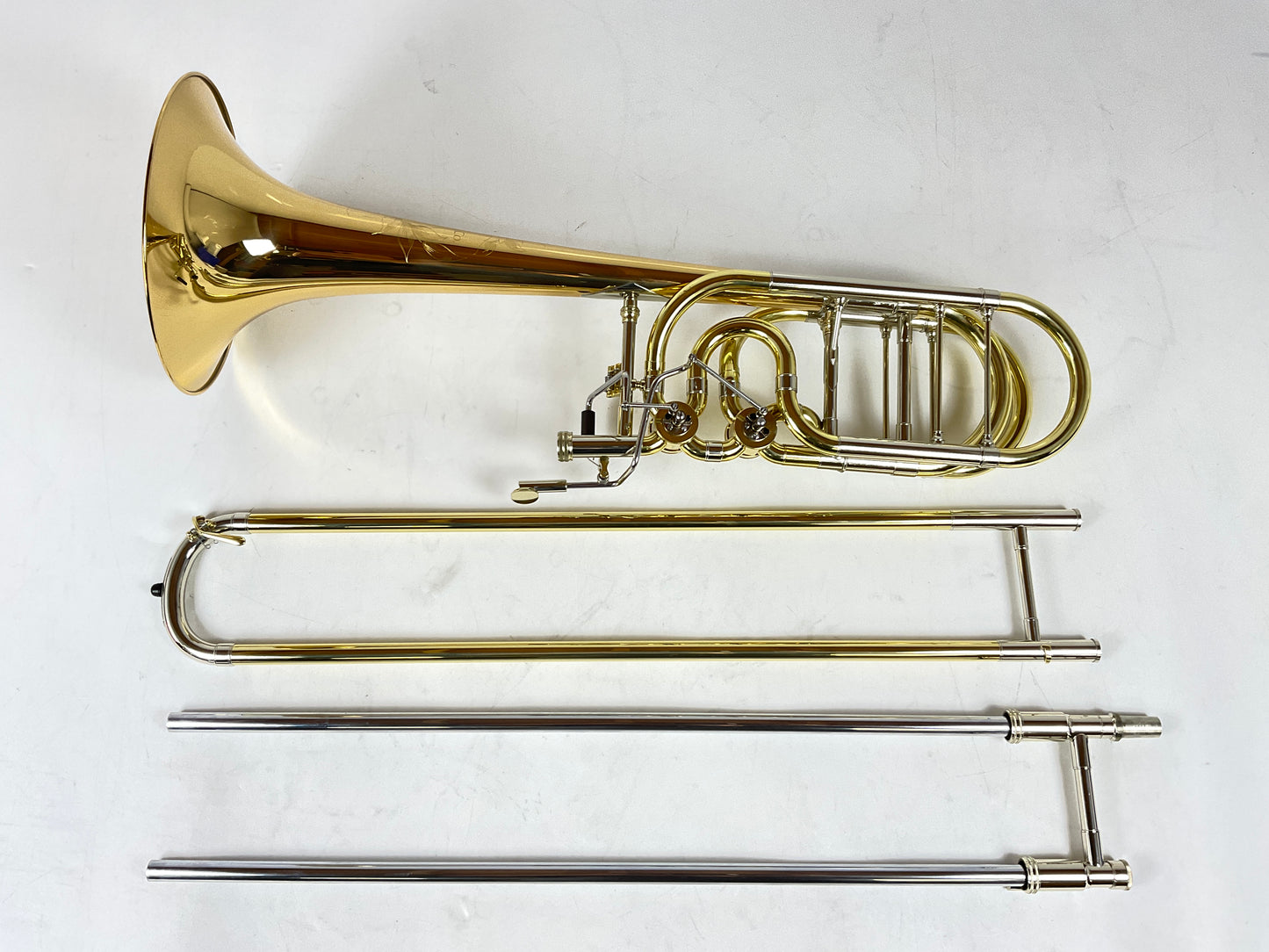 Used S.E. Shires TBQ36GR Bb/F/Gb/D Bass Trombone (SN: Q6989)