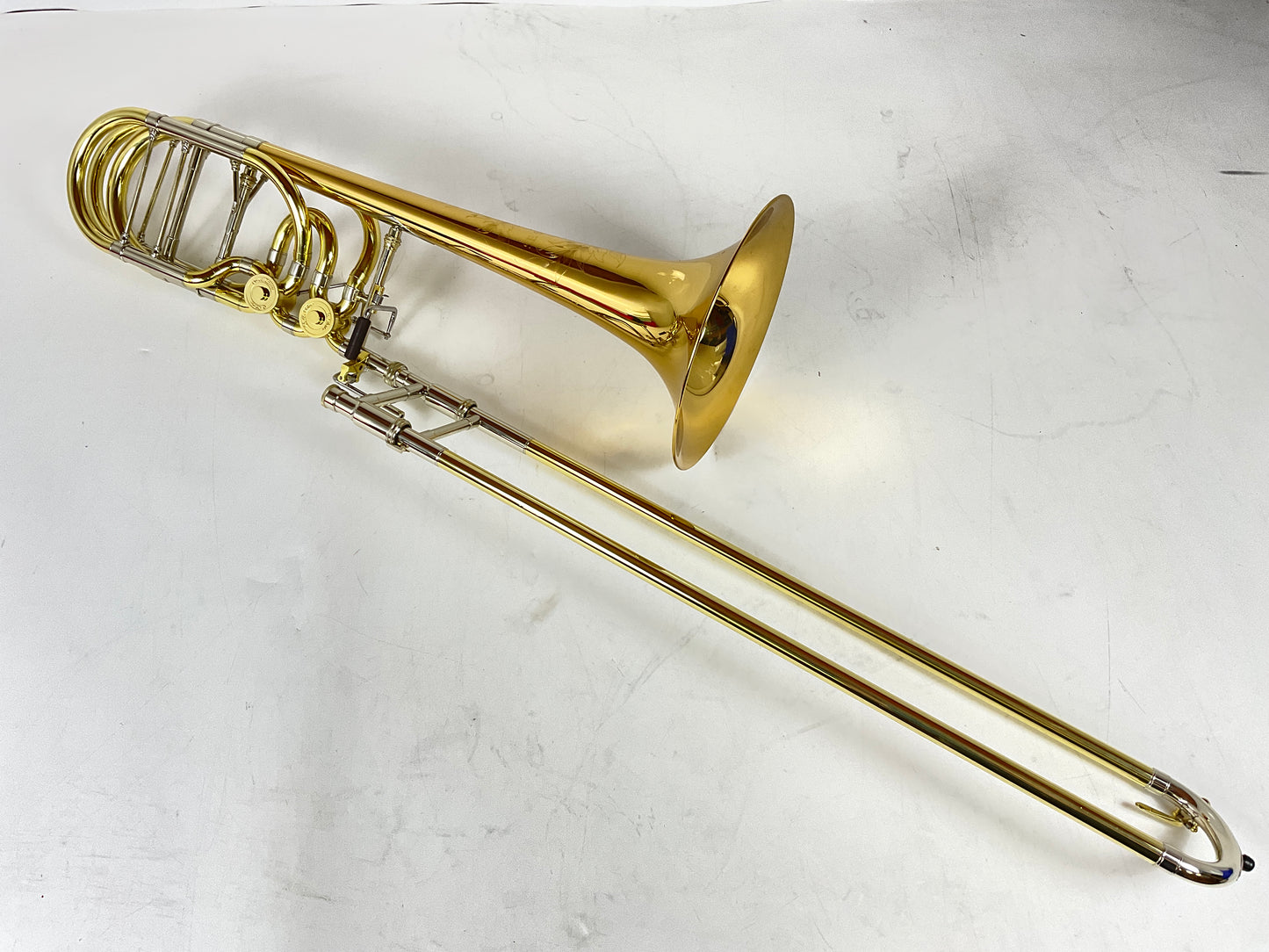 Used S.E. Shires TBQ36GR Bb/F/Gb/D Bass Trombone (SN: Q6989)