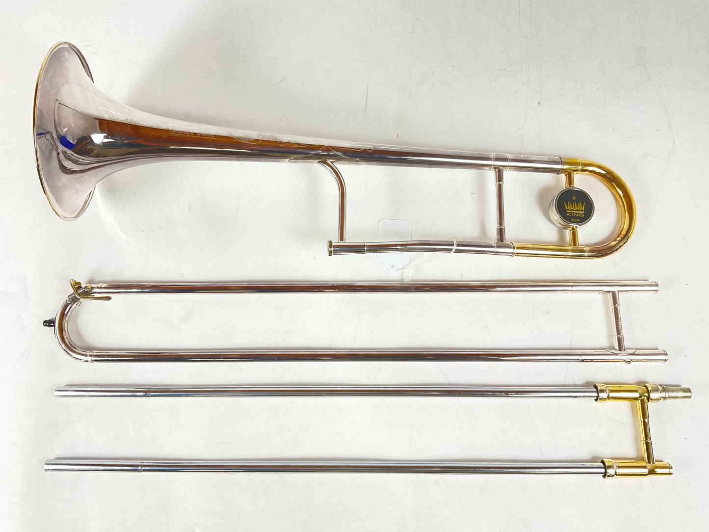 Used King 3B (2103) Silver Sonic Bb Tenor Trombone (SN: 574101)
