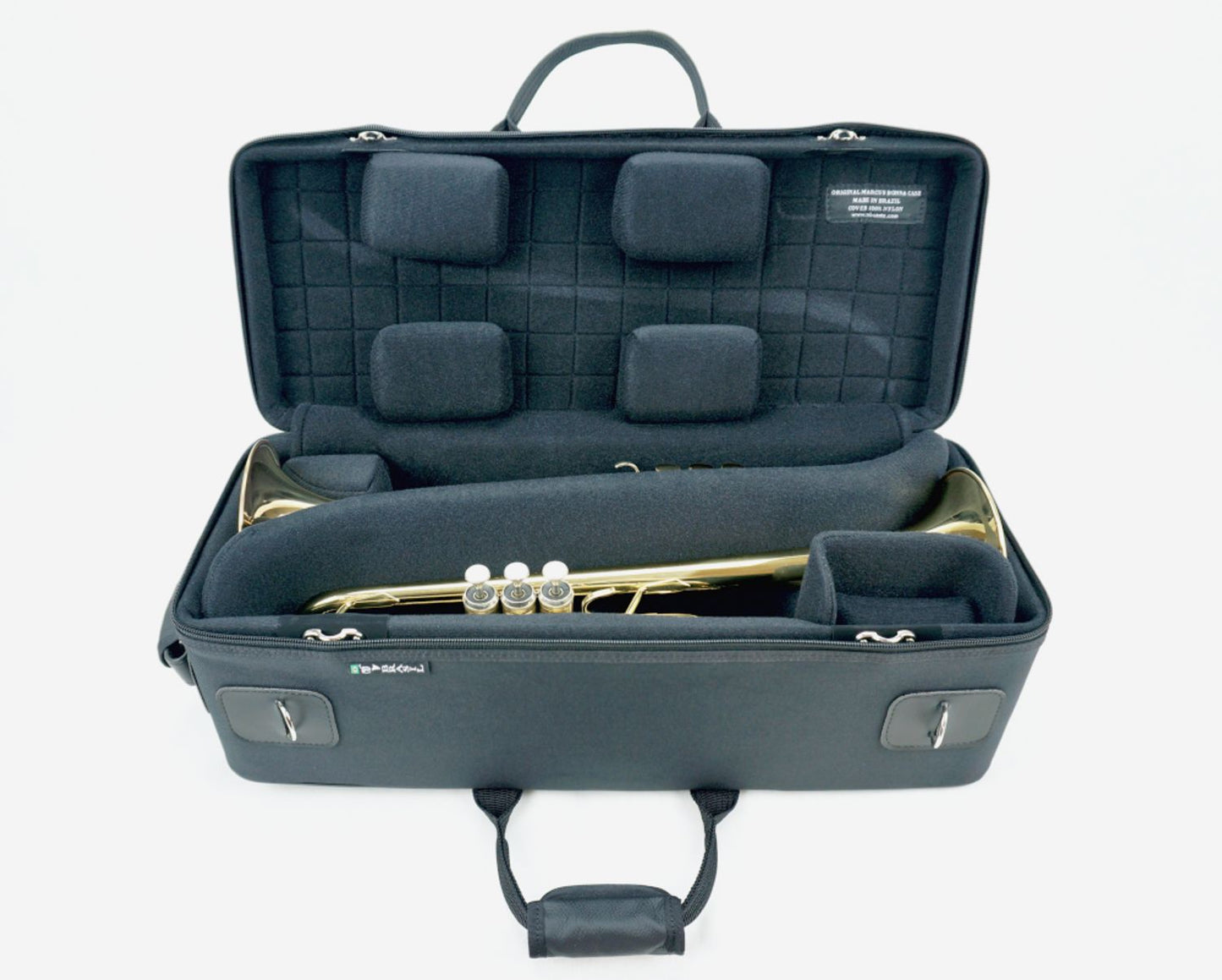 Marcus Bonna Case for 2 Piston Trumpets model MB - Black Fabric