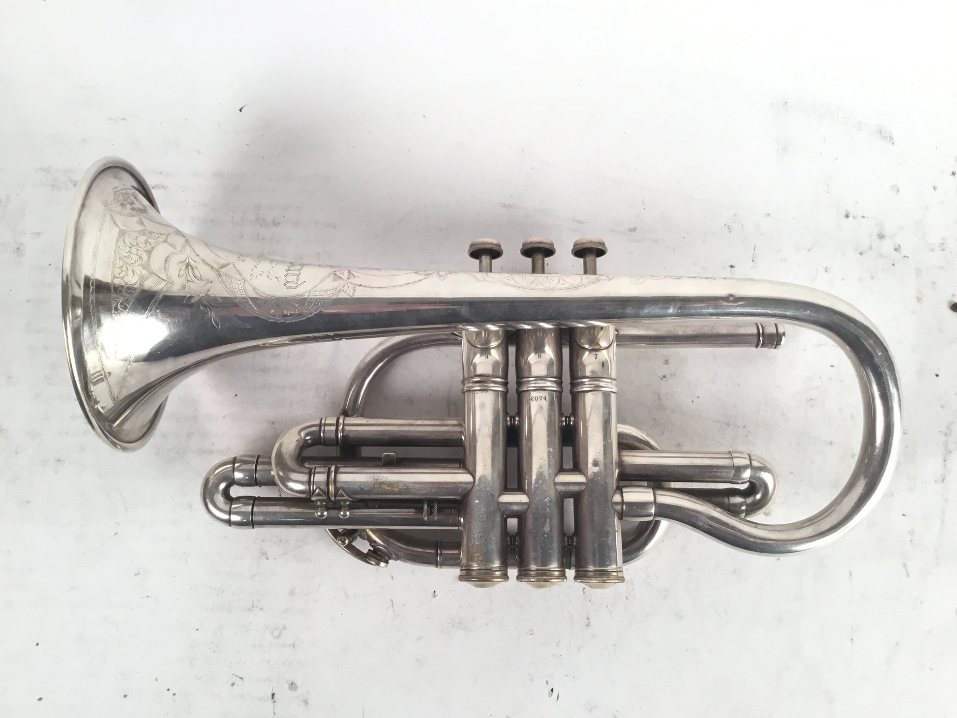 Used Standard Band Instrument Company Bb Cornet (SN: 2074)