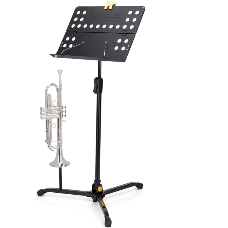 Hercules Orchestra Stand Perforated Desk w/ Swivel Legs