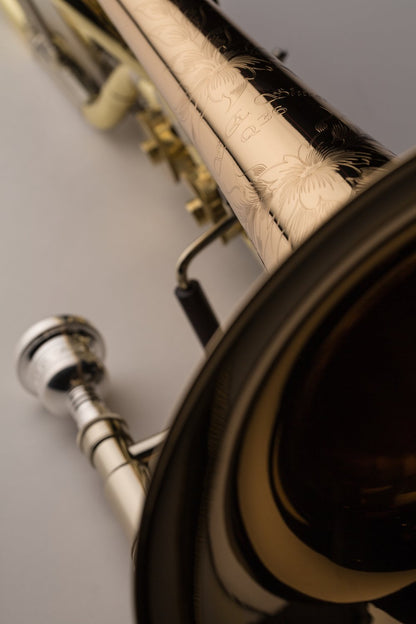 Shires Q Series Model Q36GR Bass Trombone, Gold Brass