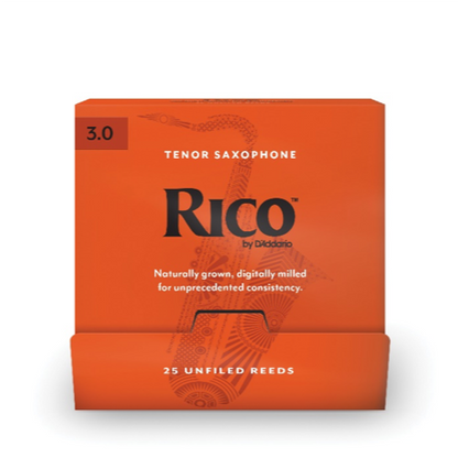 D'Addario Rico Tenor Saxophone 25-Count Single-Sealed Reeds