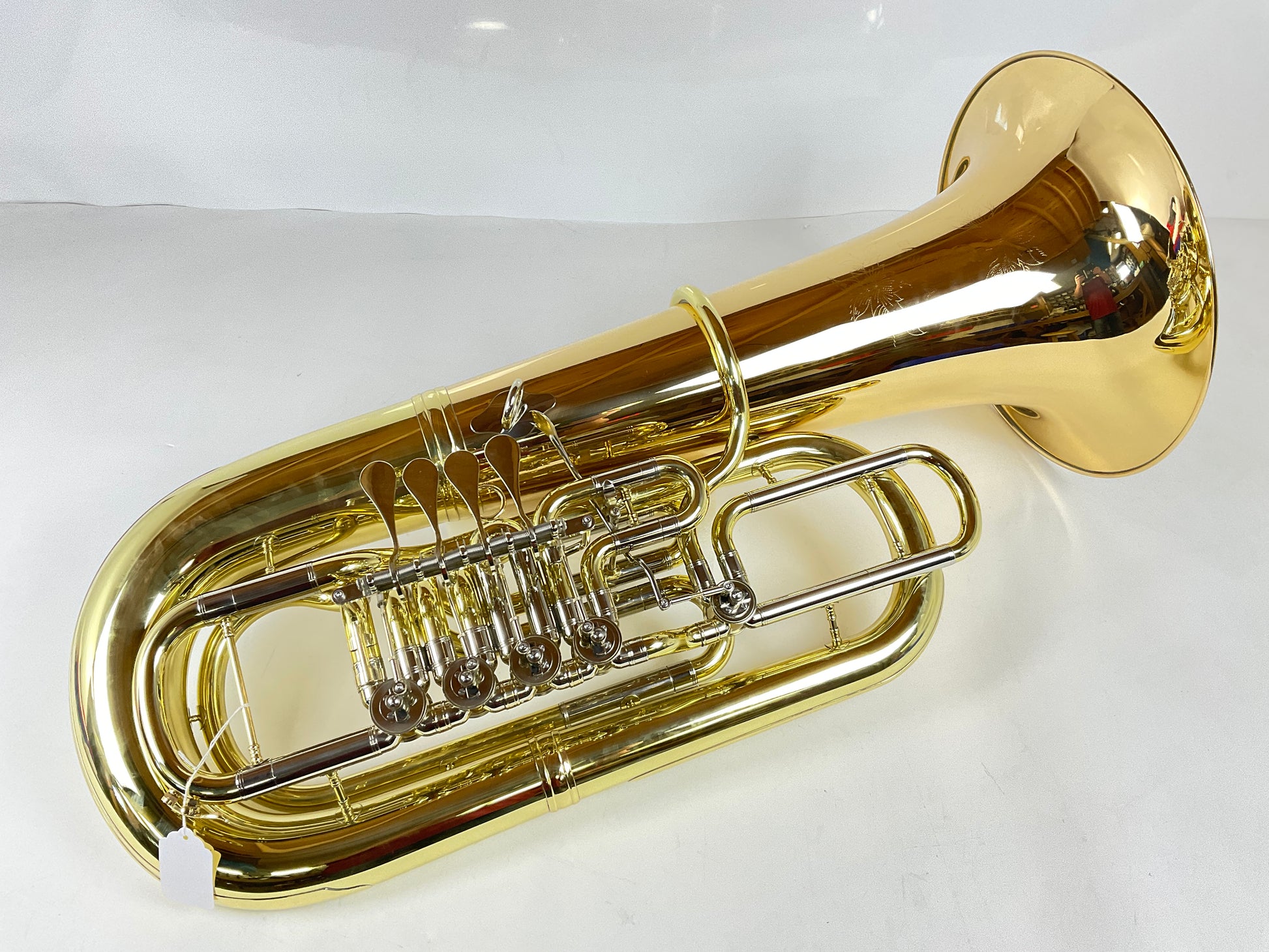 Demo Eastman EBF864G F Tuba, Gold Brass Bell (SN: 2402493)