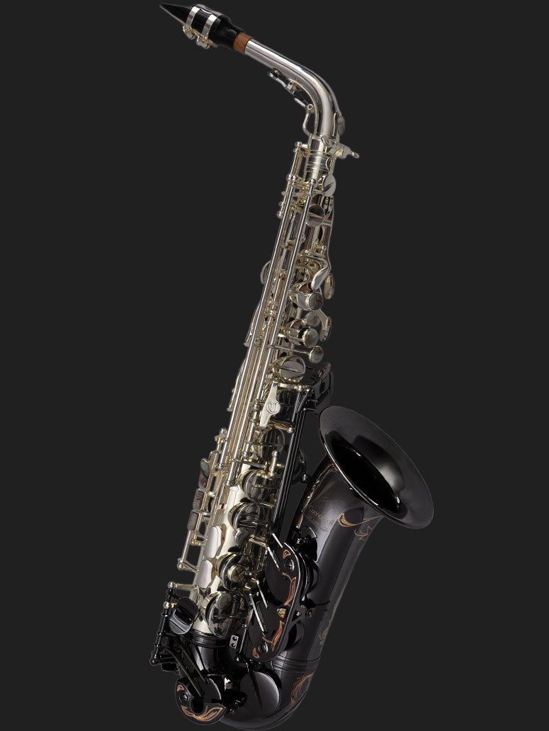 Cannonball (GA5-SB) Gerald Albright Signature Alto Silver-Plated Body and Body Keys / Black-Nickel Bow, Bell and Bell Keys