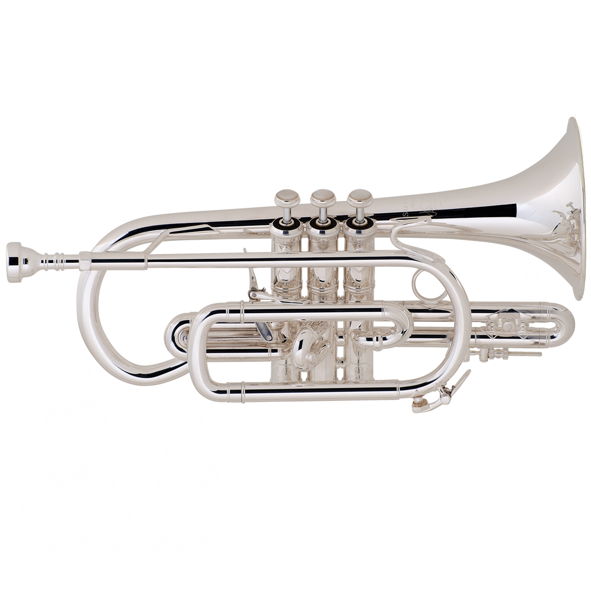 Bach Model 184ML Bb Cornet Silver Plate