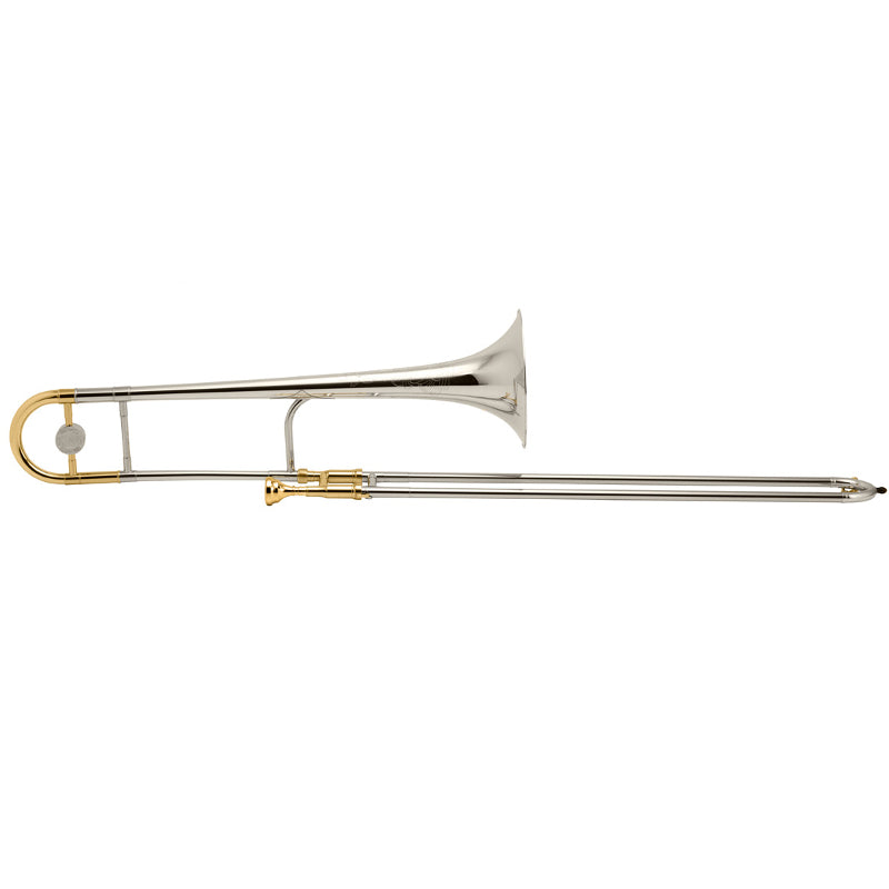 King 2B Legend Series Trombone Sterling Silver Bell- Silver Plate- Gold Trim