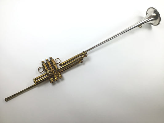 Used King Bb Herald Trumpet, Sterling Silver Bell (SN: 314160)
