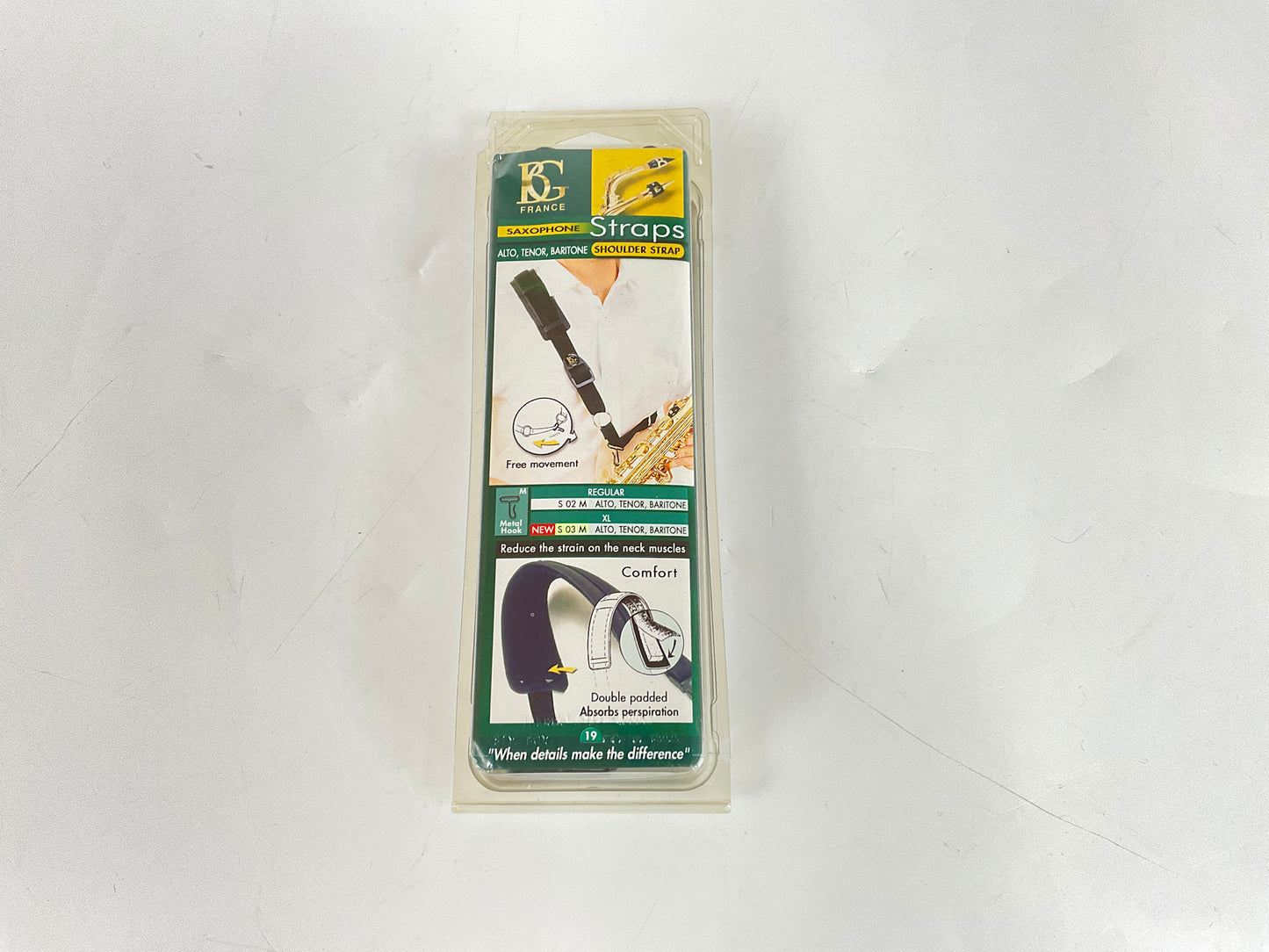 Sangles BG Comfort d'occasion pour saxophone alto / ténor / baryton [38985]