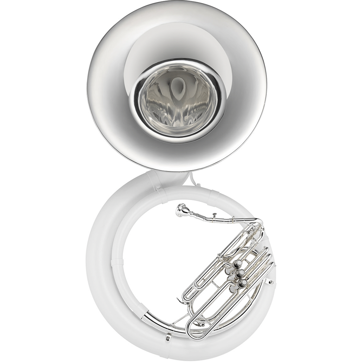 Jupiter JSP1010 BBb Fiberglass Sousaphone Silver Bell/ Valve