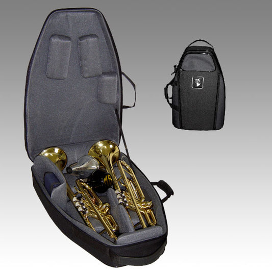 Marcus Bonna Flight Case for 2 Trumpets- Black