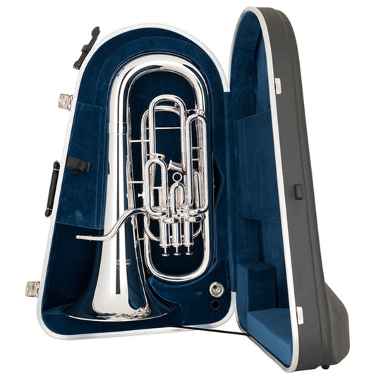 Miraphone 1258A 4 Valve Silver Plated Compensating Euphonium w/ case