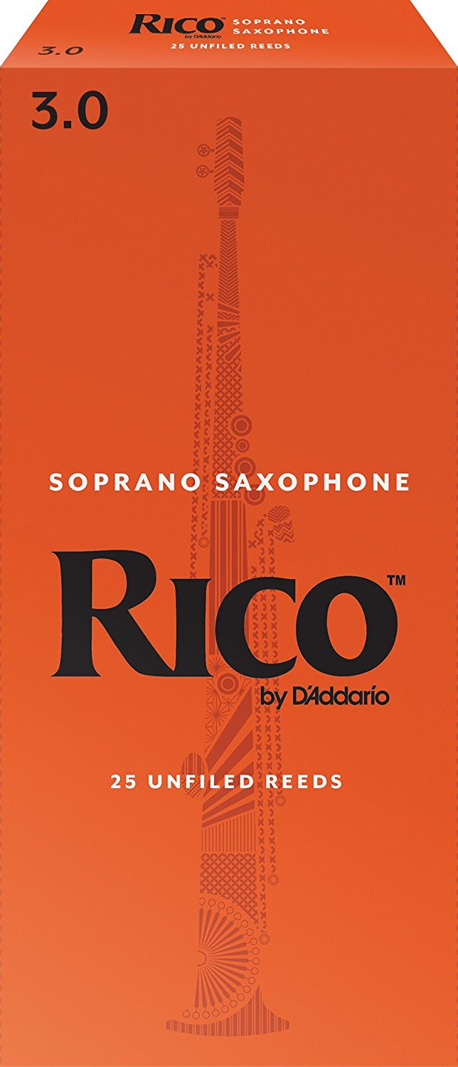 Rico Soprano Saxophone Reeds, Box of 25 1.5