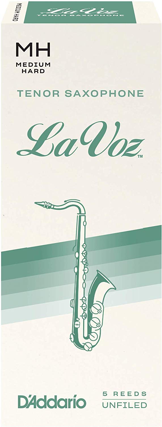 Rico La Voz Tenor Saxophone Reeds, Box of 5 Medium Hard