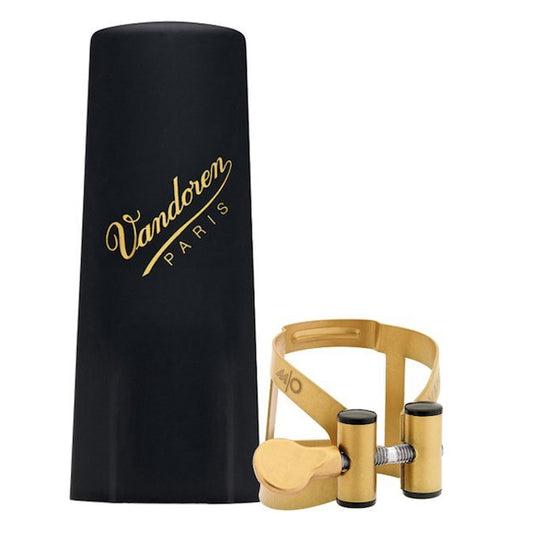 Vandoren M/O Series Ligature & Plastic Cap Set Bari Sax V16 Aged Gold