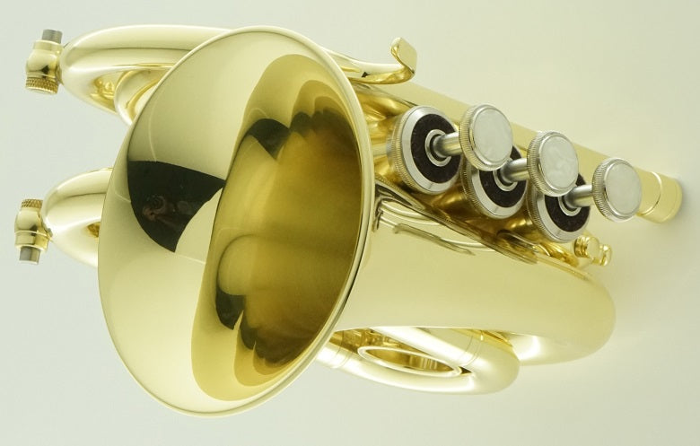 Carol Brass Mini Pocket Trumpet, Lacquer CPT-1000-YSS-Bb-L
